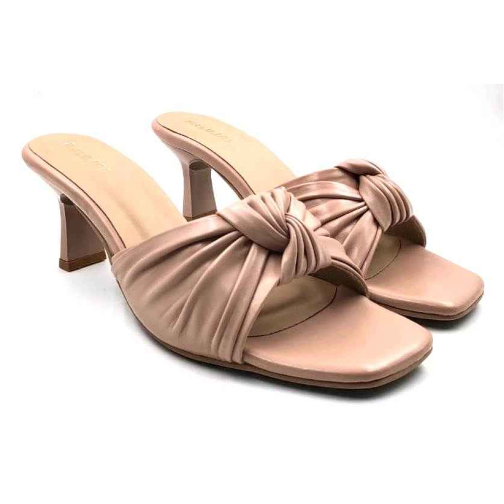 9110-21: Balujas Nude Block Heel Sandals