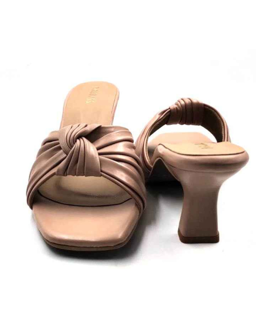 9110-21: Balujas Nude Block Heel Sandals