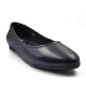 FG-01 Balujas Black Leather Ballerina Flats