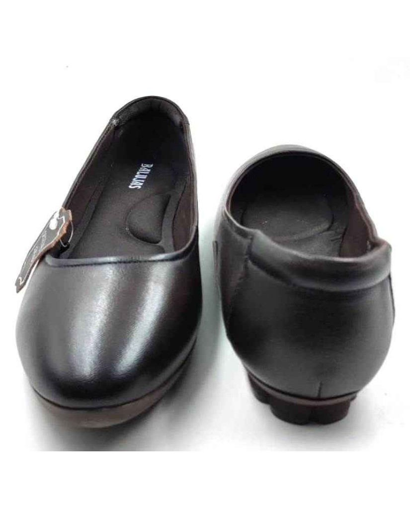 FG-01 Balujas Brown Leather Ballerina Flats