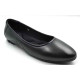 FG-01 Balujas Olive Leather Ballerina Flats