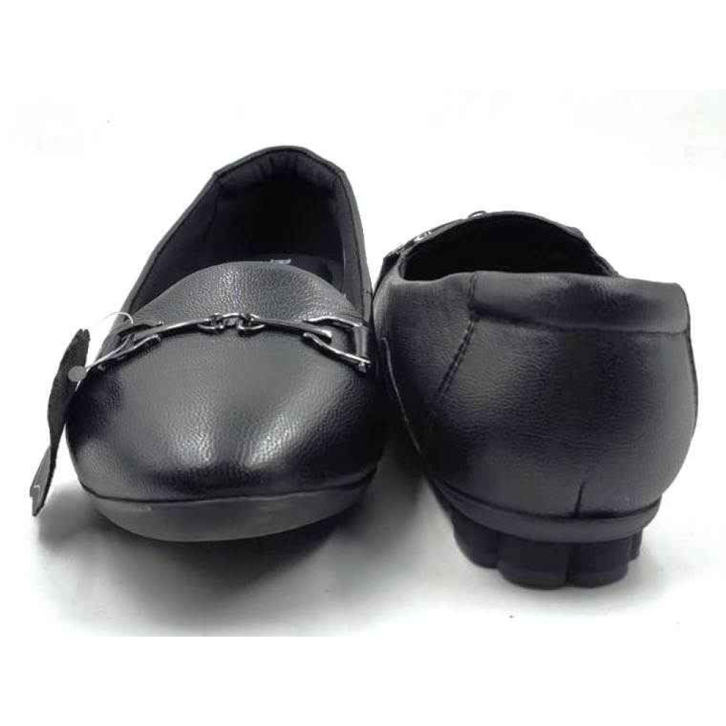FG-03 Balujas Black Leather Flat Bellies