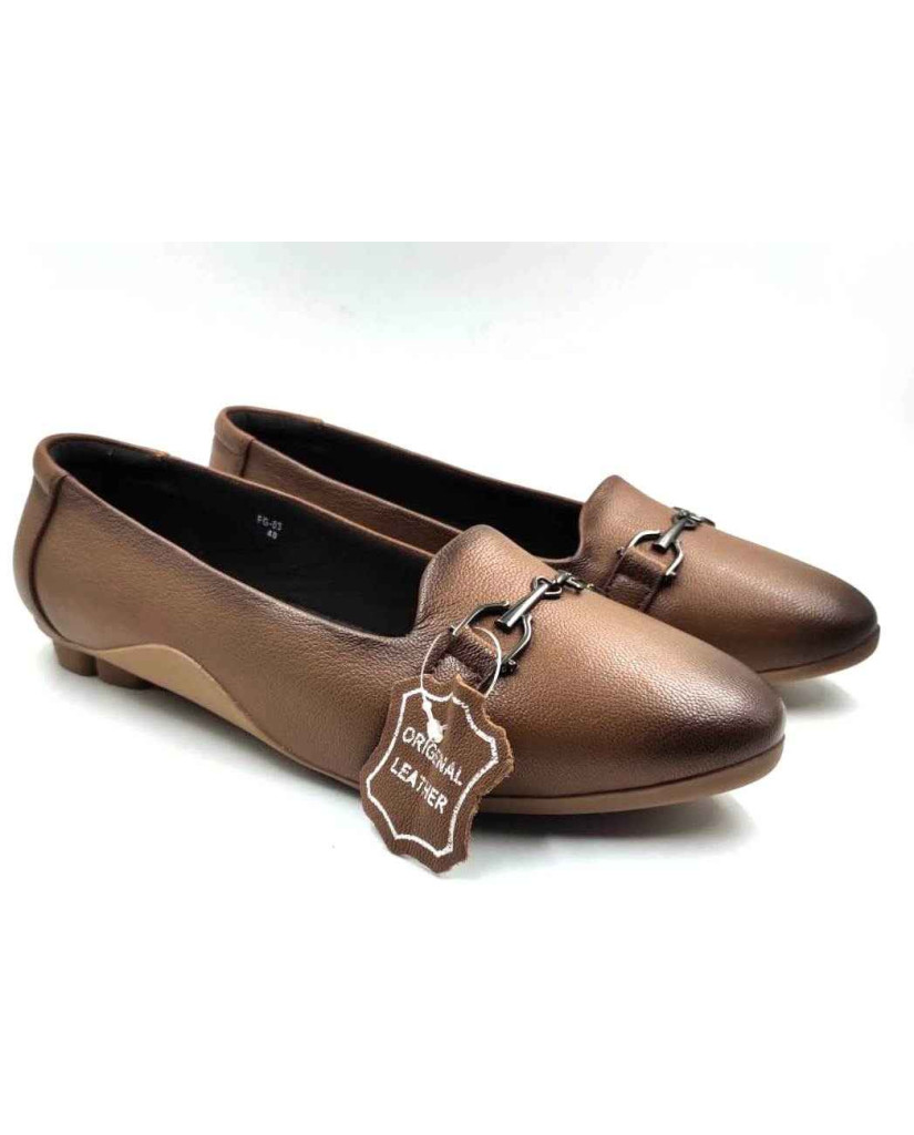 FG-03 Balujas Tan Leather Flat Bellies