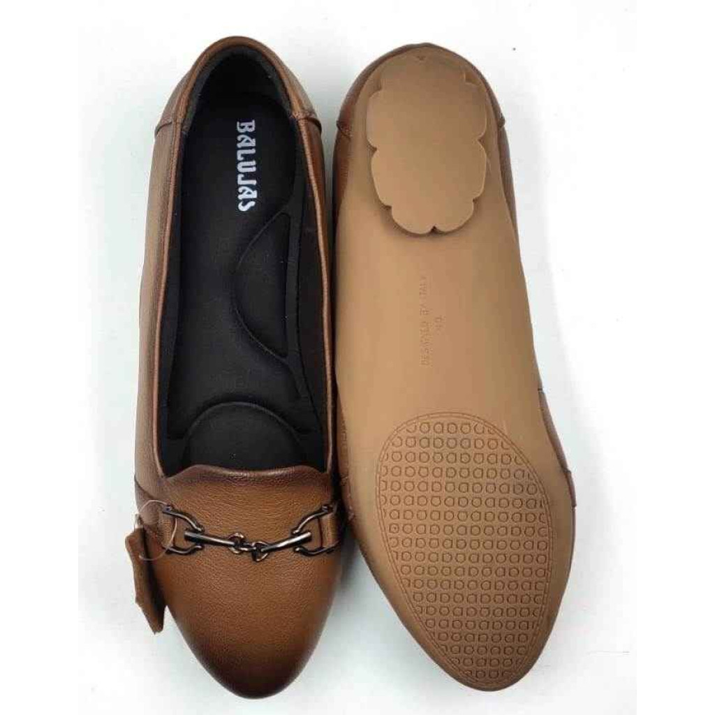 FG-03 Balujas Tan Leather Flat Bellies