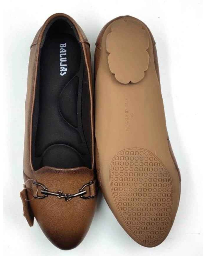 FG-03 Balujas Tan Leather Flat Bellies