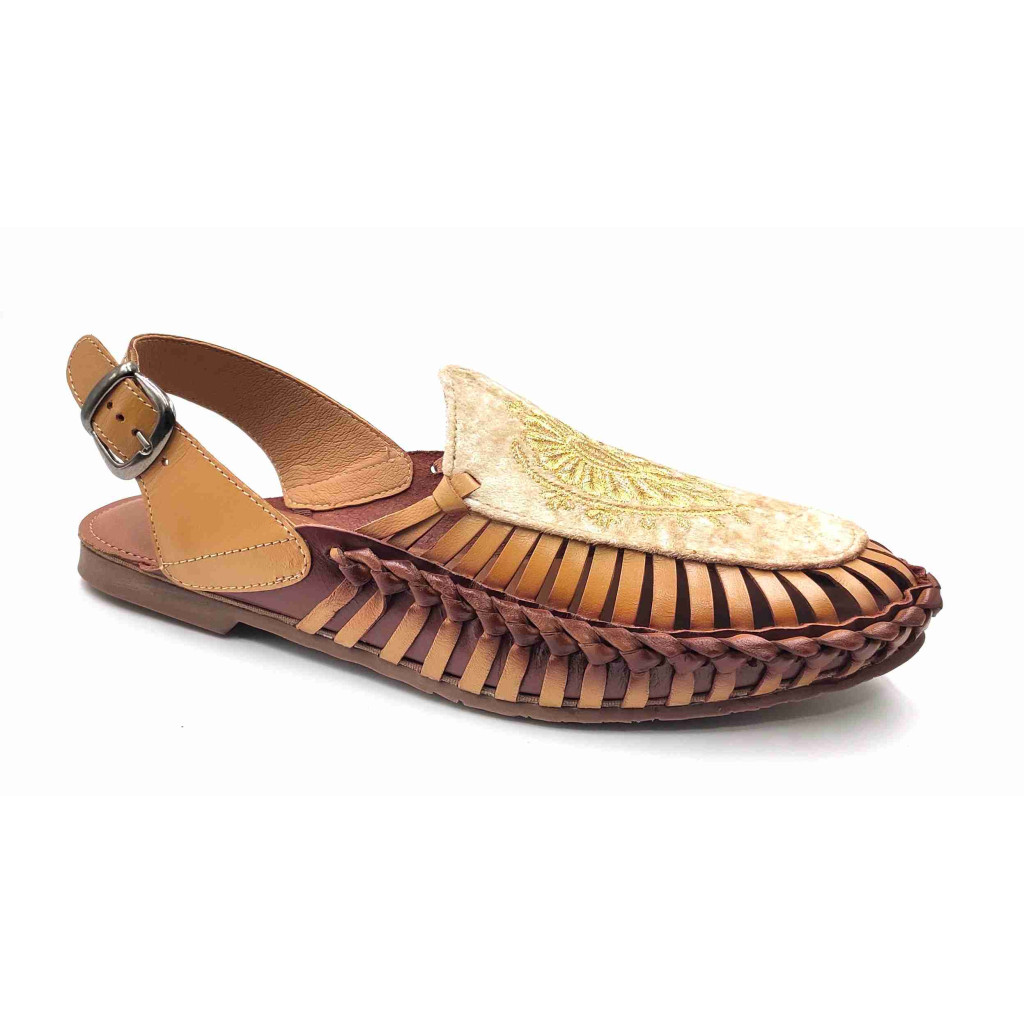 101 Balujas Men Beige Pathanis Sandals