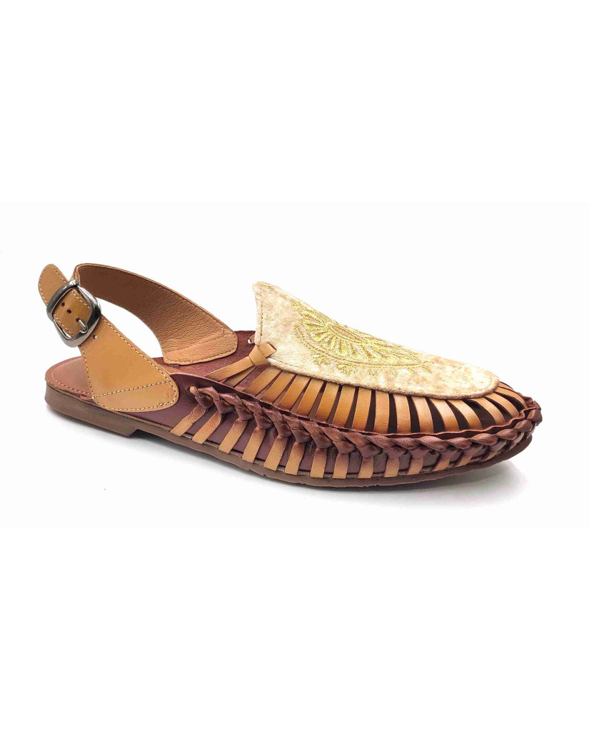 101 Balujas Men Beige Pathanis Sandals