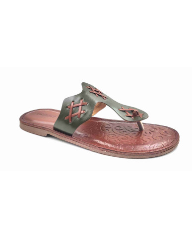 102: Balujas Men Green Slippers