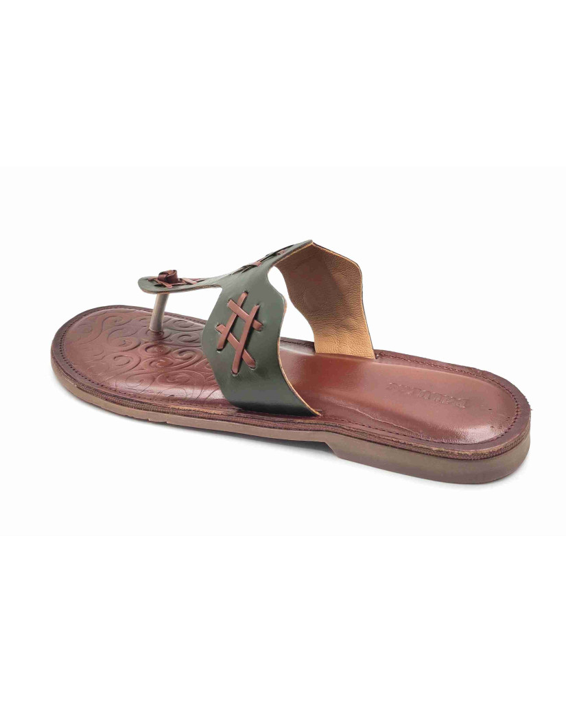 102: Balujas Men Green Slippers