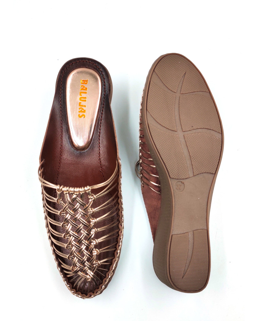 189 Balujas Women Sultan Wedge Heel Mules 