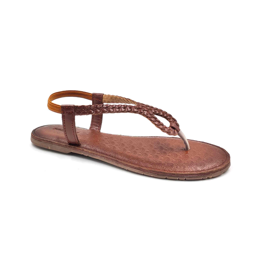 24 Balujas Women Tan Flat Slippers