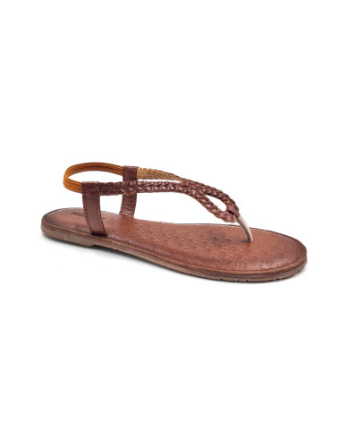 24 Balujas Women Tan Flat Slippers