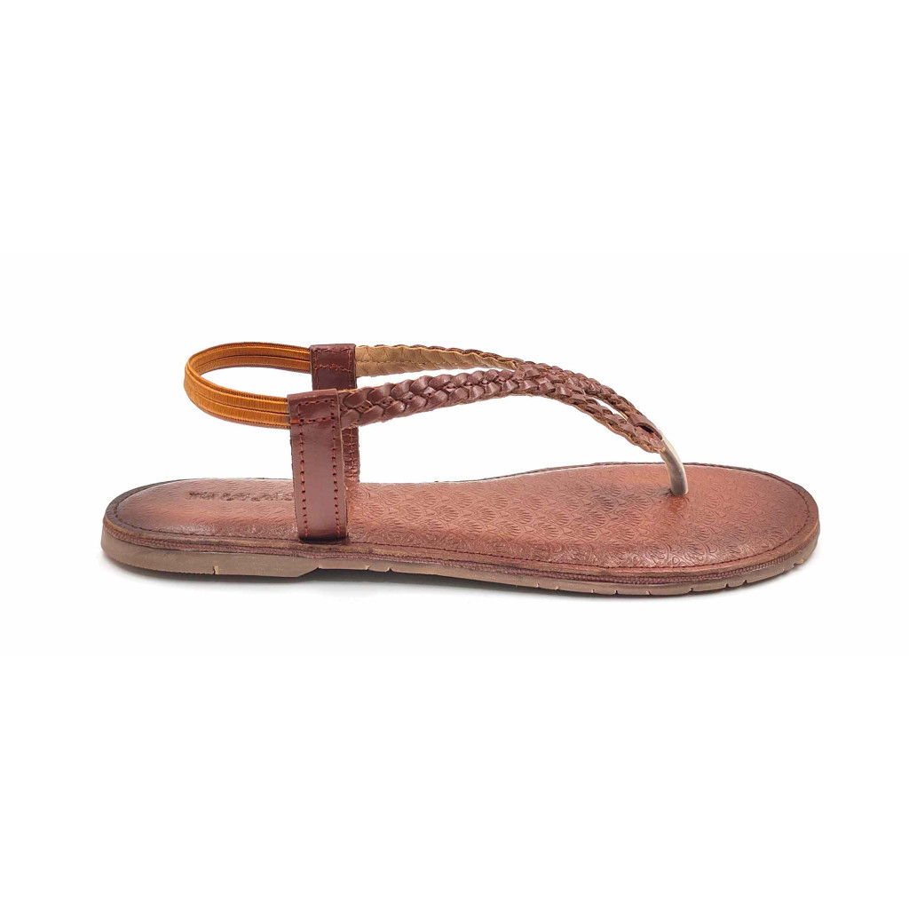 24 Balujas Women Tan Flat Slippers