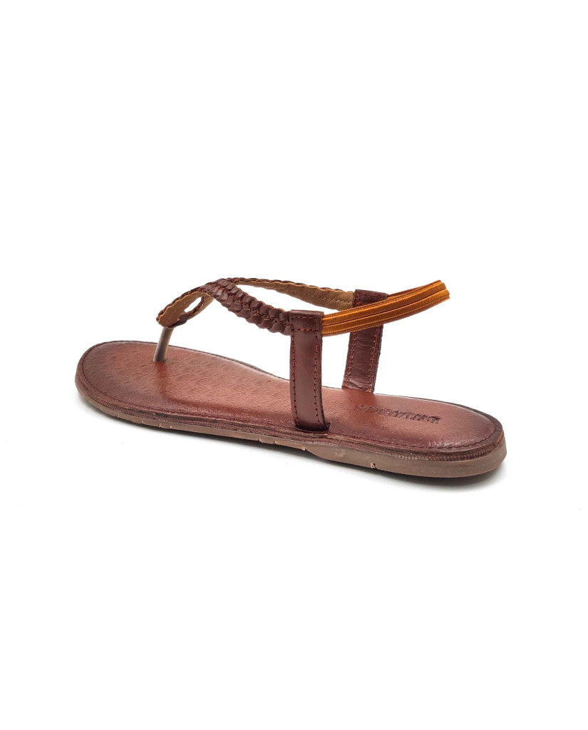 24 Balujas Women Tan Flat Slippers