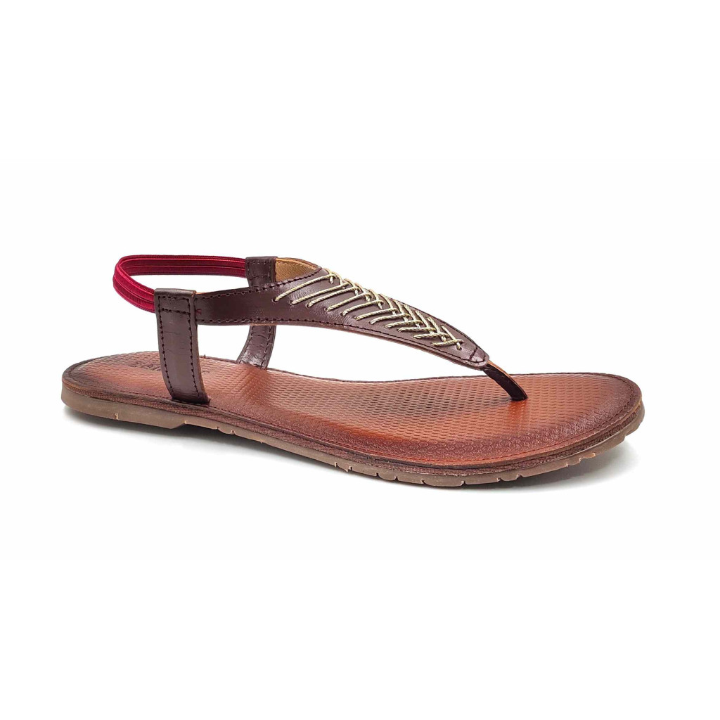 47 Balujas Women Maroon Flat Slippers