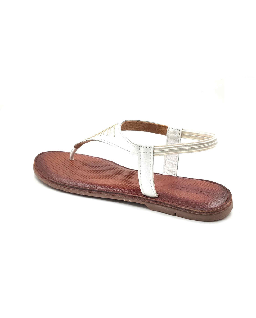 47 Balujas Women White Flat Slippers