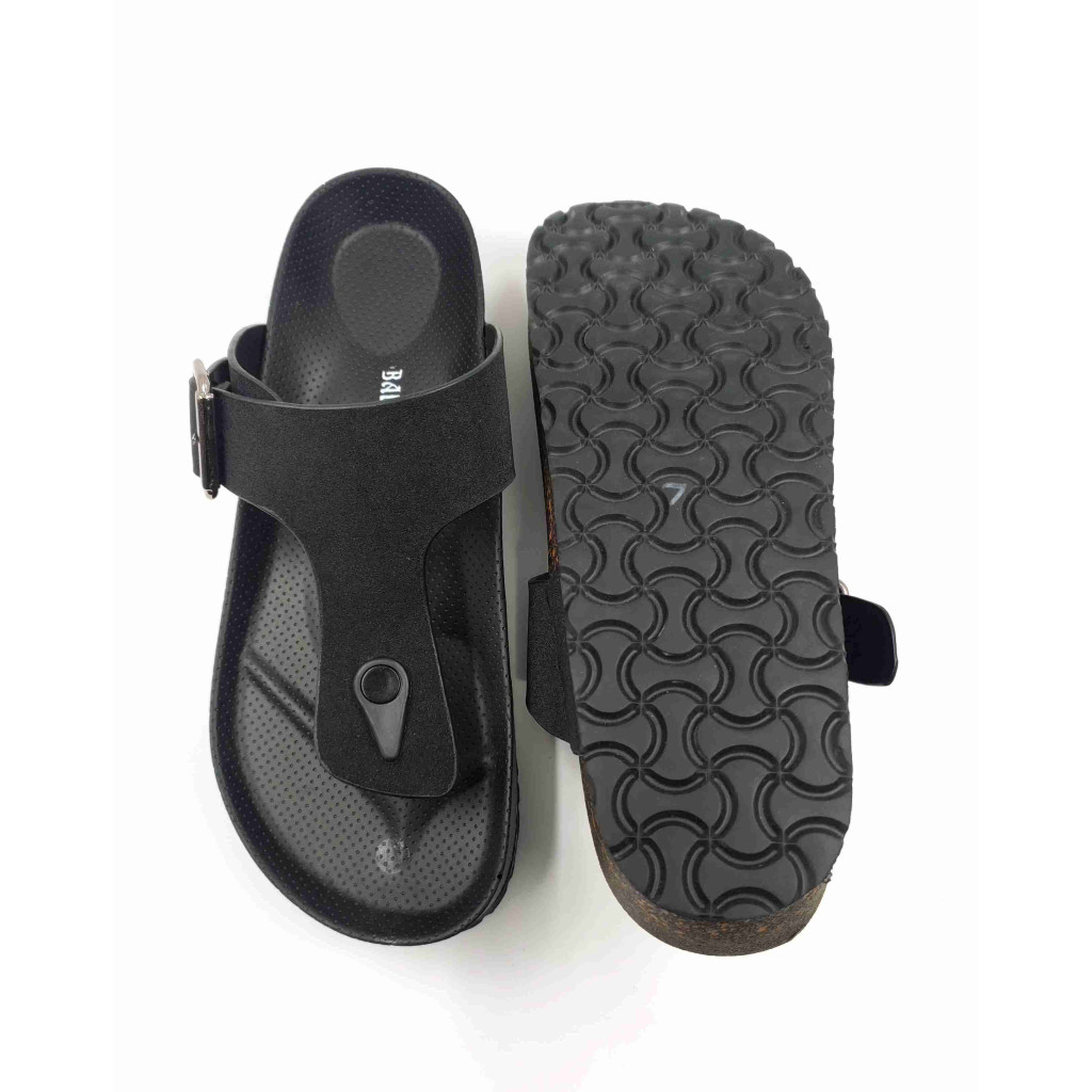 7001: Balujas Men Black Slippers 7001: Balujas Men Black Slippers