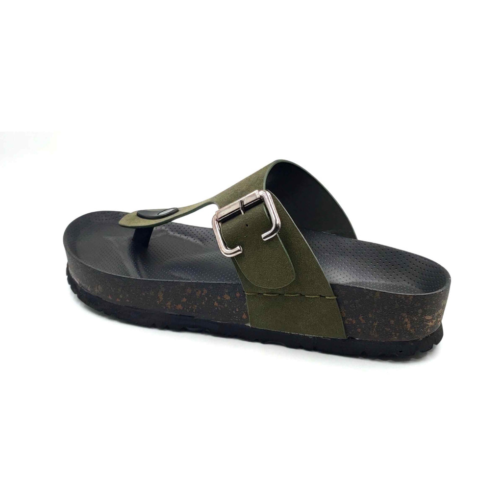 7001: Balujas Men Olive Slippers 7001: Balujas Men Olive Slippers