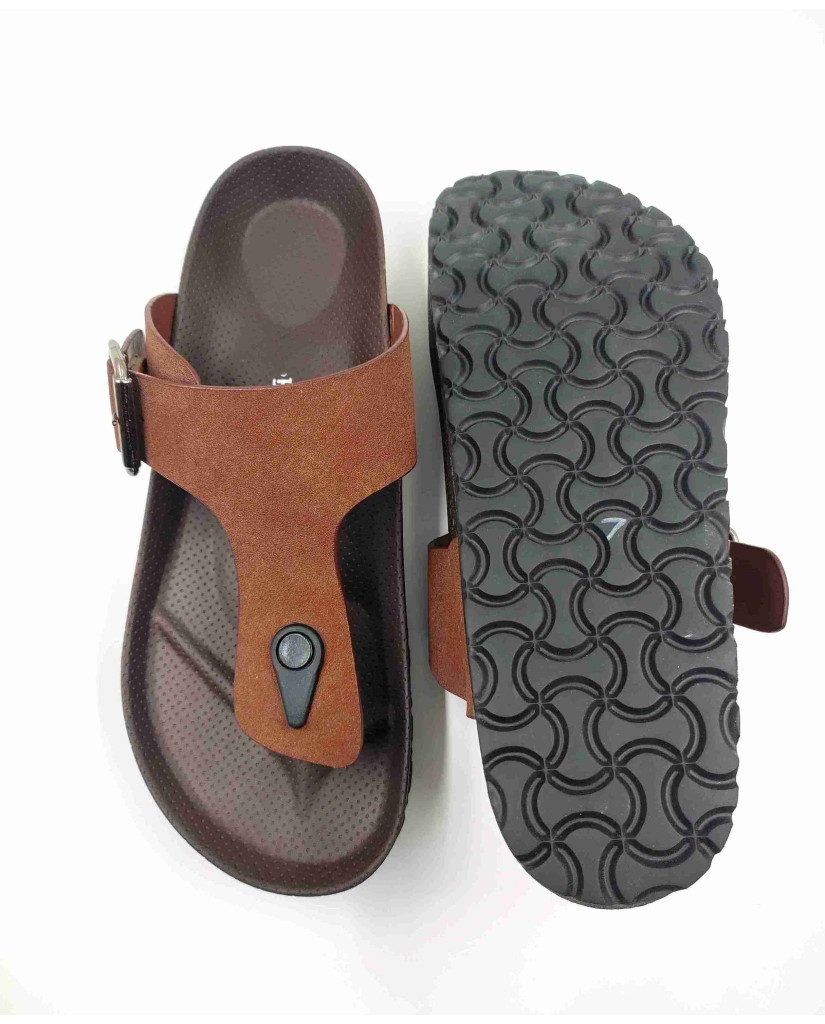 7001: Balujas Men Tan Slippers