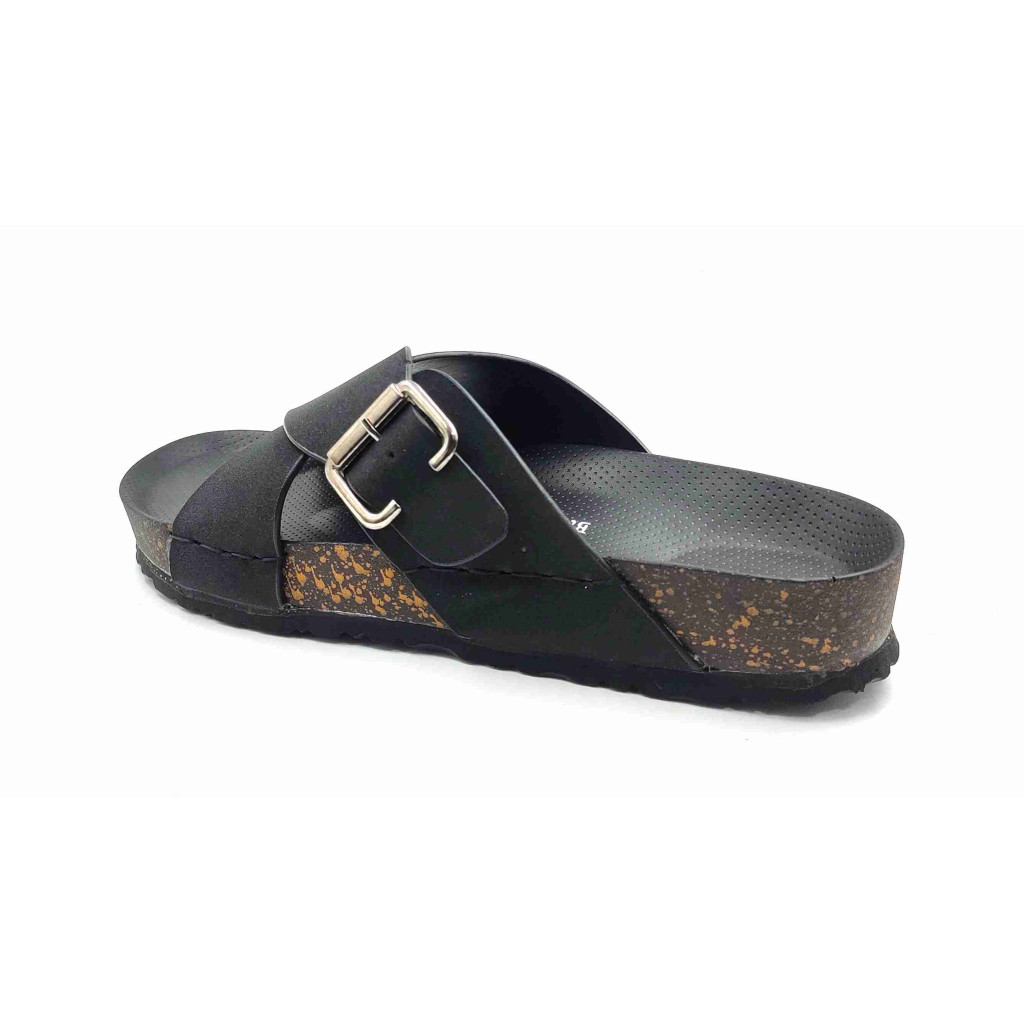7002: Balujas Men Black Slippers 7002: Balujas Men Black Slippers