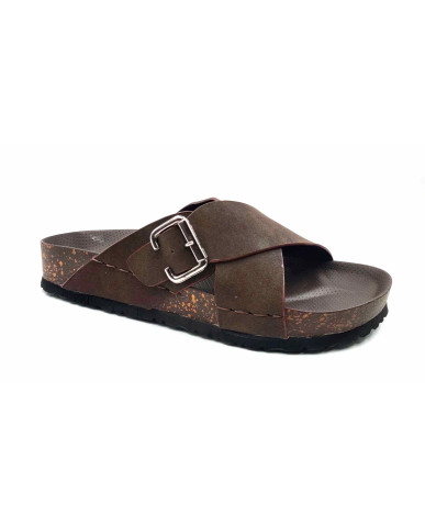 7002: Balujas Men Brown Slippers