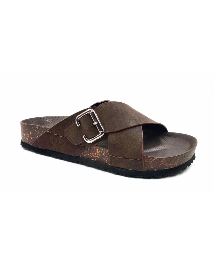 7002: Balujas Men Brown Slippers