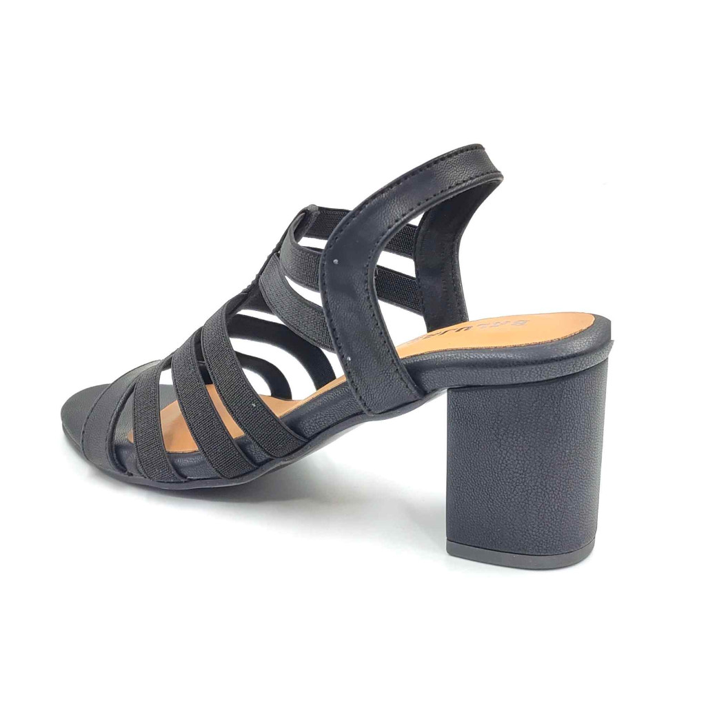 9110-28 Balujas Black Block Heel Sandal