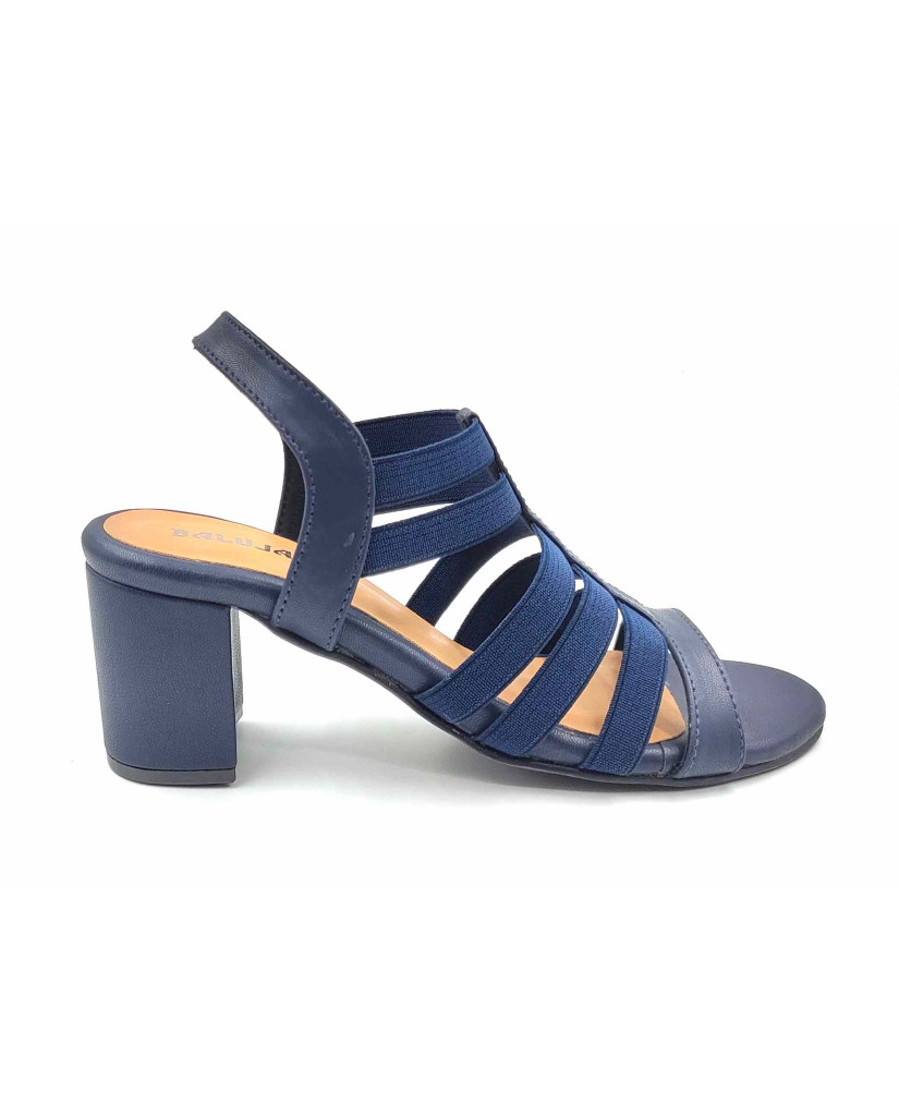 9110-28 Balujas Blue Block Heel Sandal