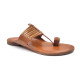 99: Chiku Leather Toe-Ring Kolhapuri Chappal