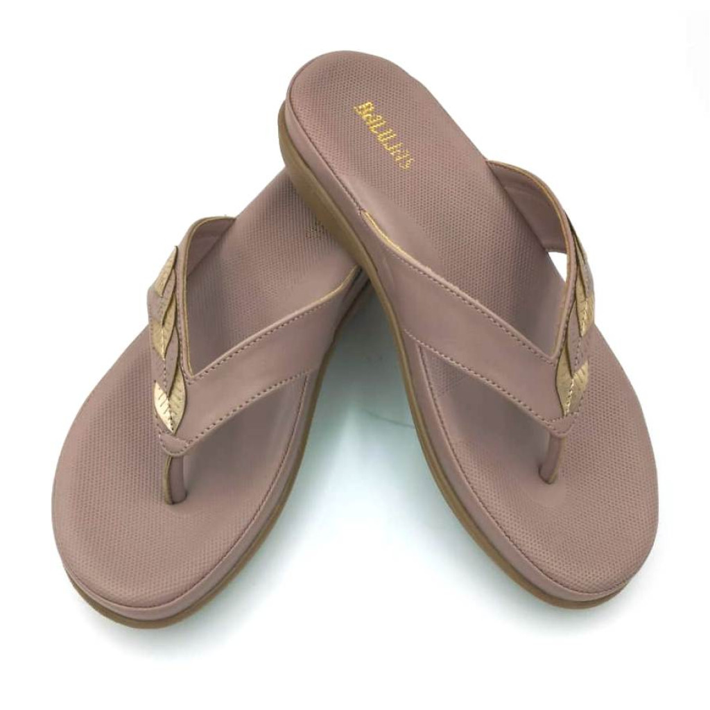 F45-5515 : Balujas Peach Ladies Chappals