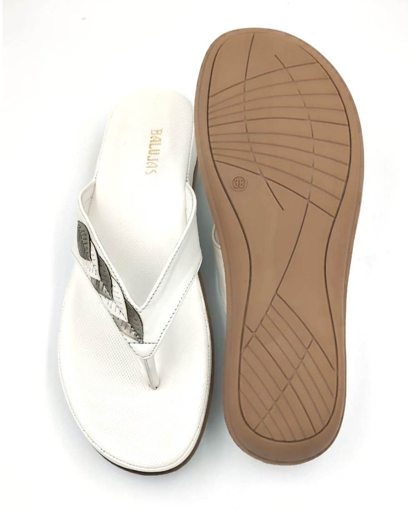 Buy Ladies White Chappal Balujas F45 5515 White Chappal for Ladies