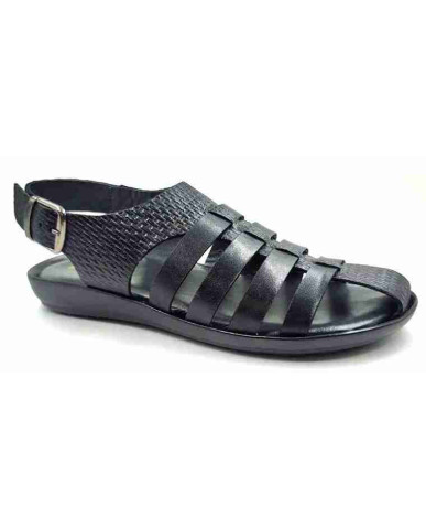 912: Balujas Black Men's Sandal
