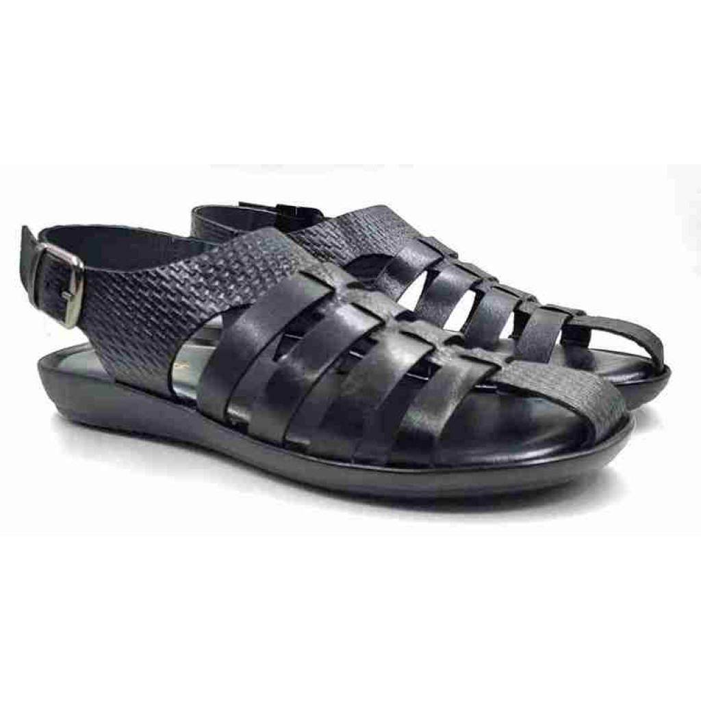 912: Balujas Black Men's Sandal