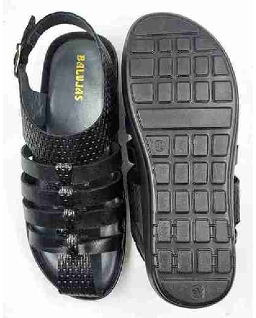 912: Balujas Black Men's Sandal