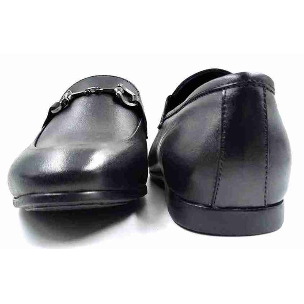 AR-0656: Balujas Black Man's Buckle Loafers