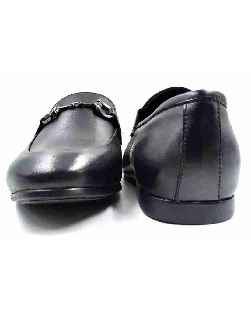 AR-0656: Balujas Black Man's Buckle Loafers