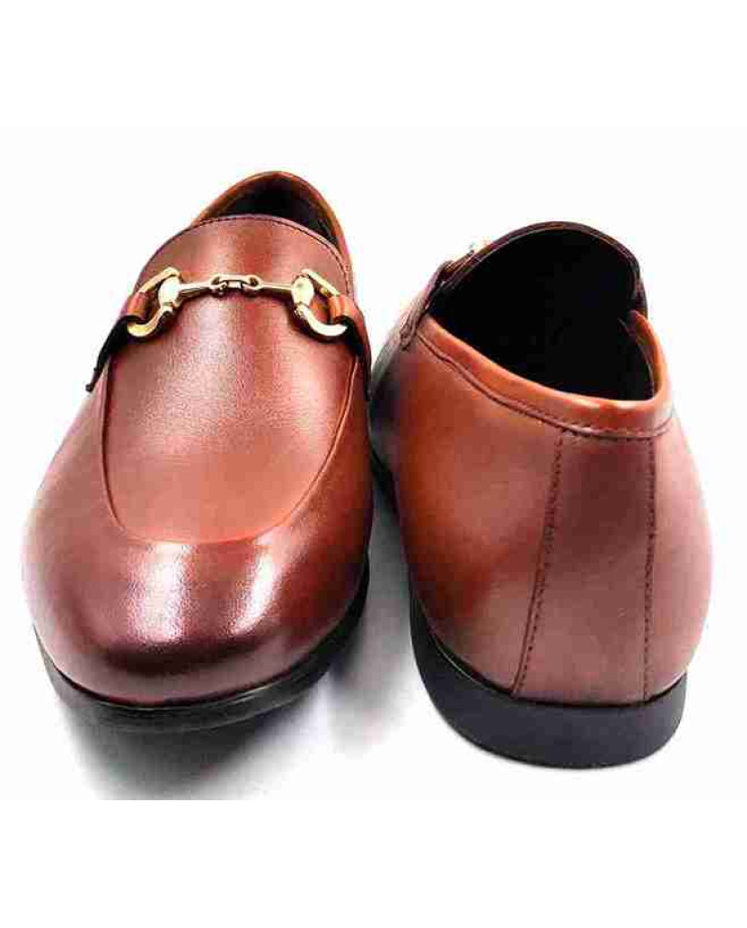 AR-0656: Balujas Tan Man's Buckle Loafers