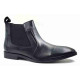 AR-0821: Balujas Black Leather Chelsea Boot