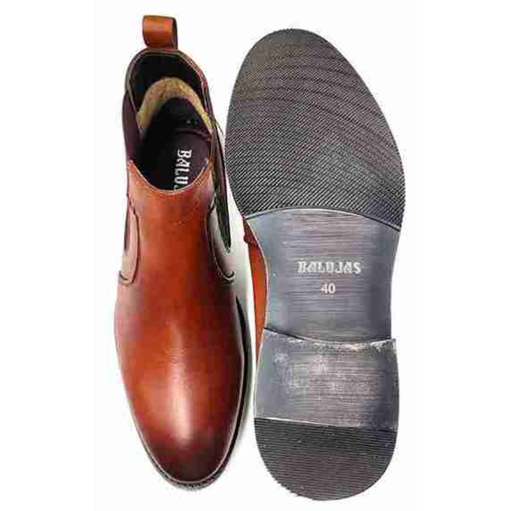 AR-0821: Balujas Tan Leather Chelsea Boot