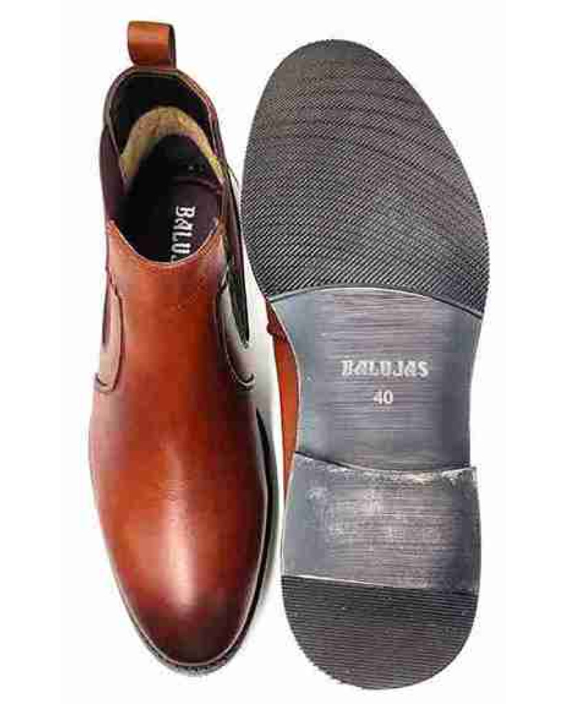 AR-0821: Balujas Tan Leather Chelsea Boot