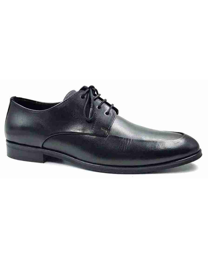 AR-0832: Balujas Black Men's Oxford Leather Formal Shoes
