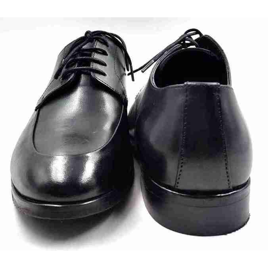 AR-0832: Balujas Black Men's Oxford Leather Formal Shoes