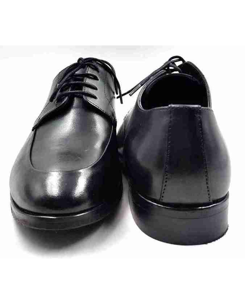 AR-0832: Balujas Black Men's Oxford Leather Formal Shoes