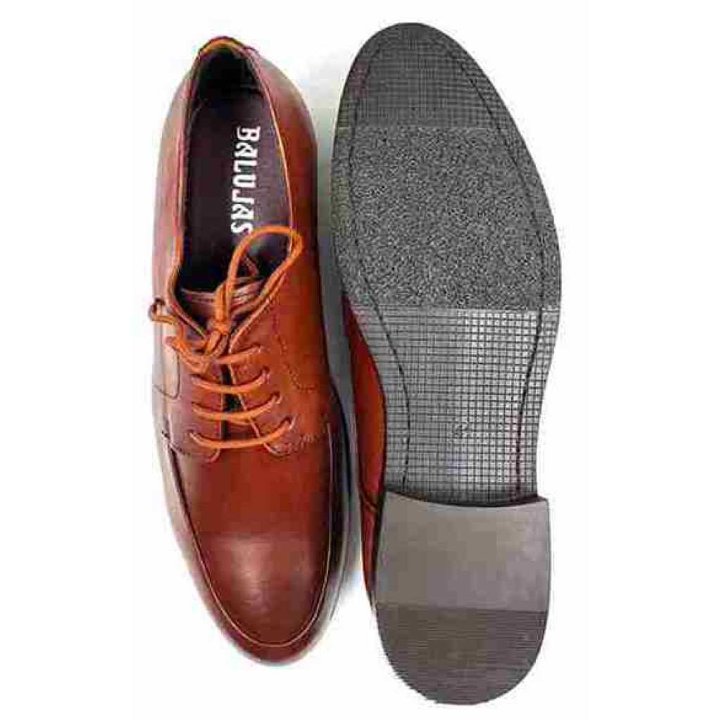 AR-0832: Balujas Tan Men's Oxford Leather Formal Shoes