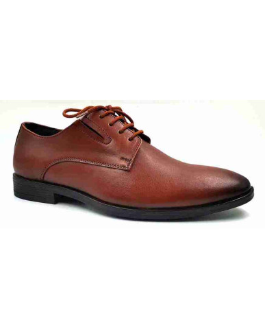 AR-0973: Balujas Tan Men's Oxford Leather Formal Shoes