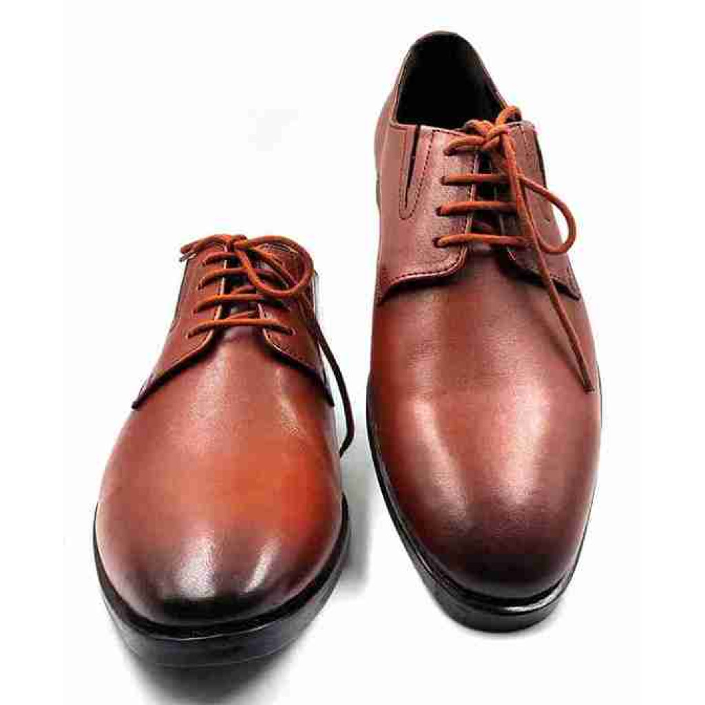 AR-0973: Balujas Tan Men's Oxford Leather Formal Shoes