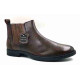 Biker-01: Balujas Brown Chelsea Boot
