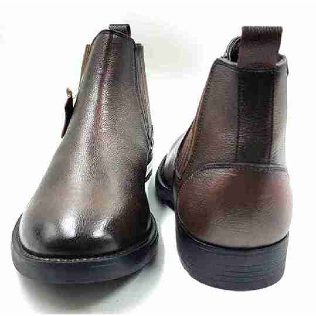 Biker-01: Balujas Brown Chelsea Boot