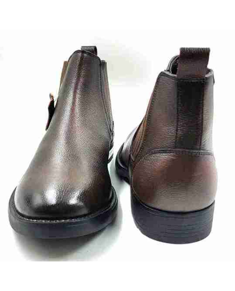 Biker-01: Balujas Brown Chelsea Boot