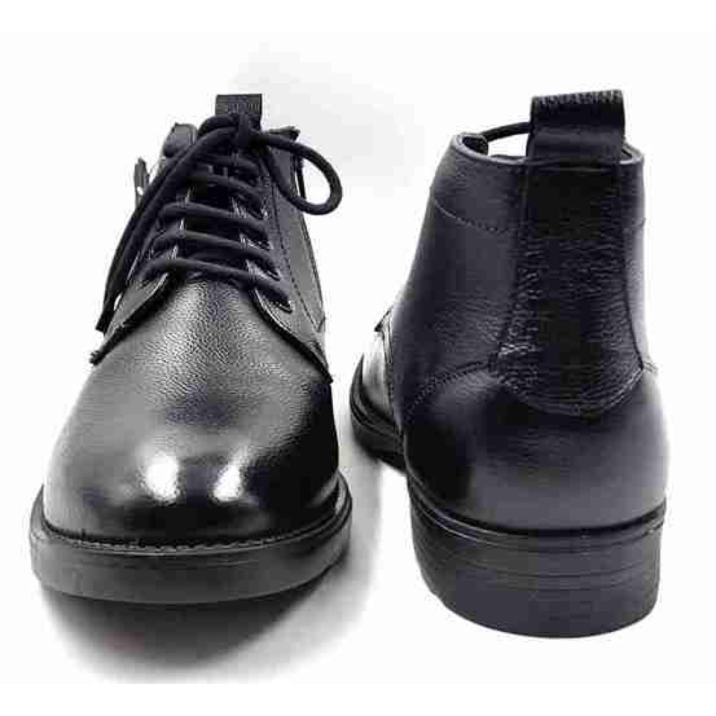 Biker-02: Balujas Men's Black Leather Boots